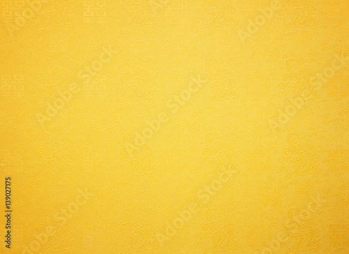 Chinese dragon on yellow paper background