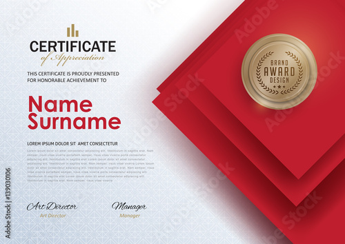 certificate template with luxury and modern pattern,diploma,Vector illustration 