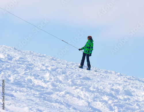 Skiers on the slopes