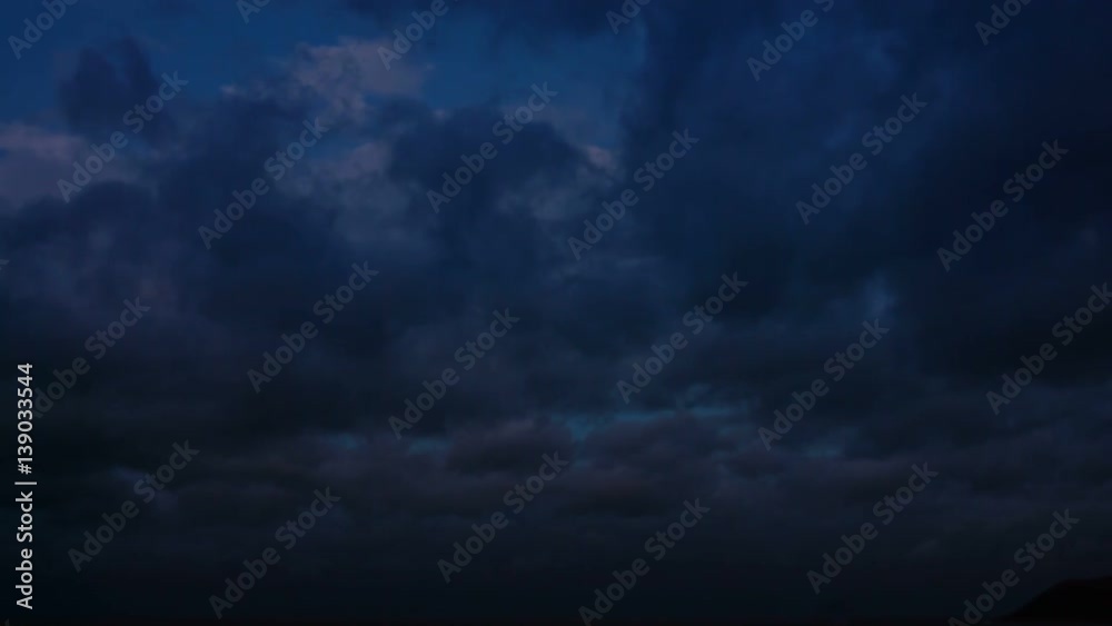 Night cloudy sky. Natural speed of the clouds Night cloudy sky. Natural speed of the clouds