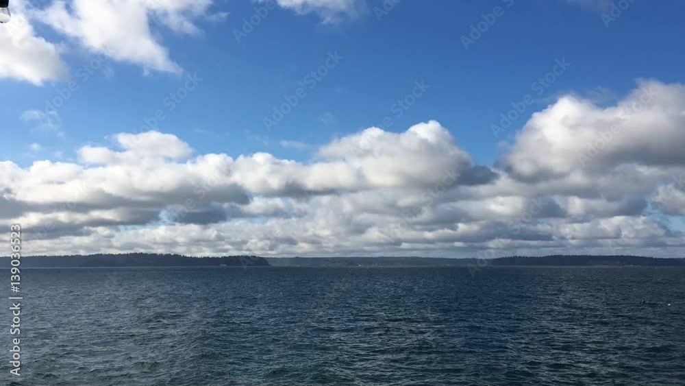 Rolling clouds over sea time lapse Rolling clouds over sea time lapse