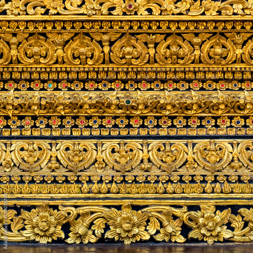 Thai's classic pattern stucco