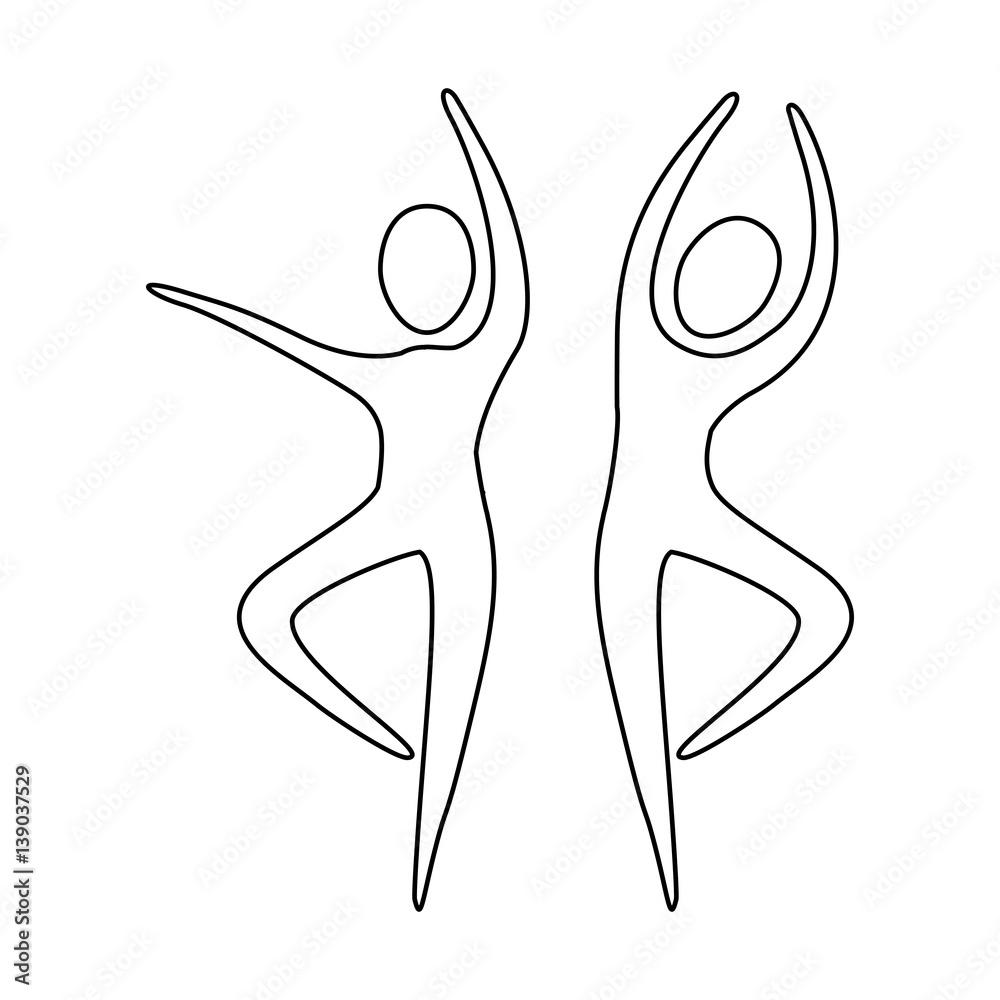 figure people dancing together icon, vector illustraction design figure people dancing together icon, vector illustraction design