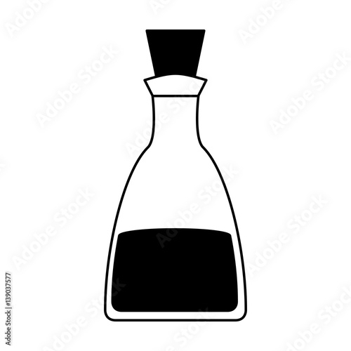 oil bottle spa product vector illustration design