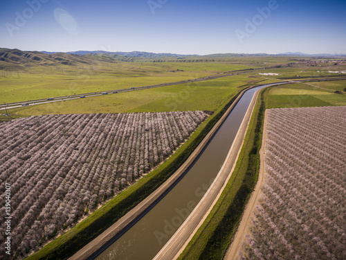 Aerial of California Adueduct