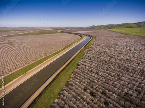 Aerial of California Adueduct