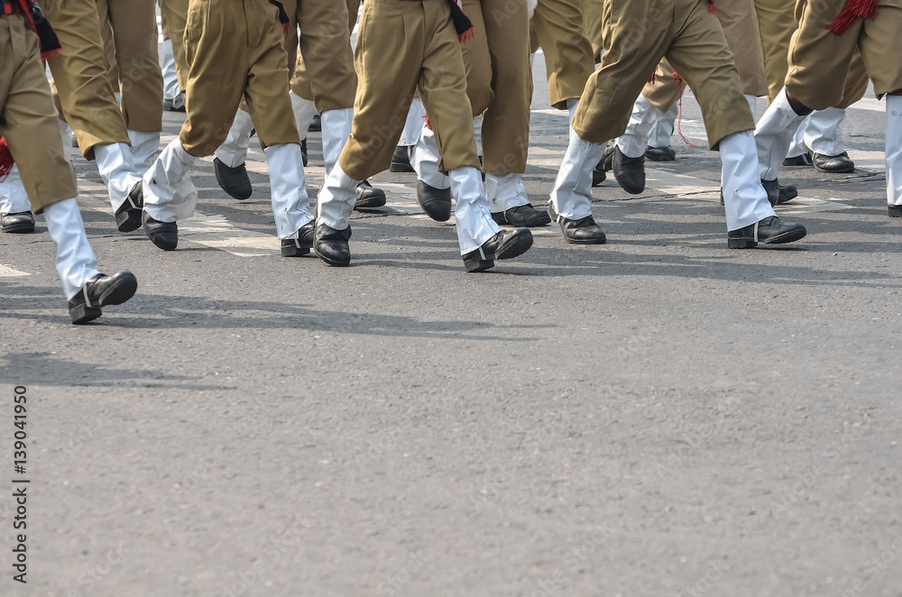 Soldiers Marching In An Army Parade Soldiers Marching In An Army Parade