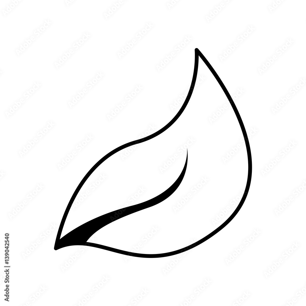 leafs plant natural icon vector illustration design leafs plant natural icon vector illustration design