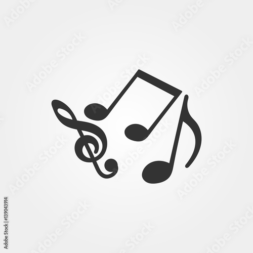 music notes icon photo