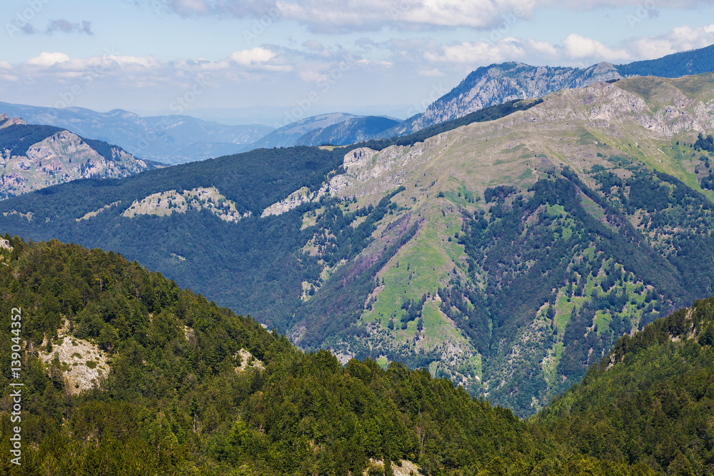 Serene mountains in Balkans