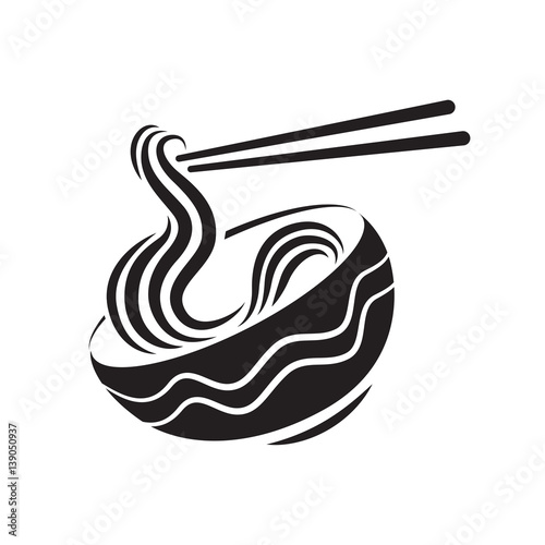icon noodle, vector