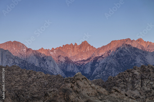 Mount Whitney Sunrise - Sunrise on the tallest mountain in the lower 48 states, Mount Whitney. 