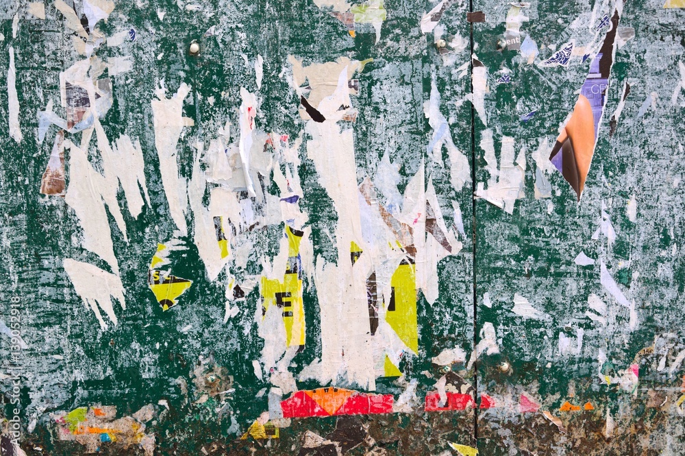 Fototapeta premium Abstract torn posters