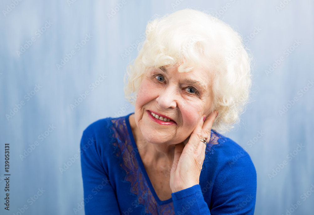 Portrait of beautiful grandma Portrait of beautiful grandma