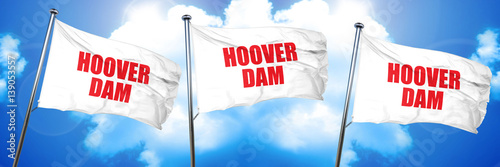 hoover dam, 3D rendering, triple flags
