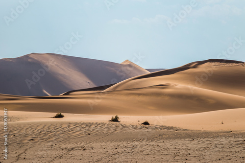 Sossusvlei dunes in Namib desert  Namibia.