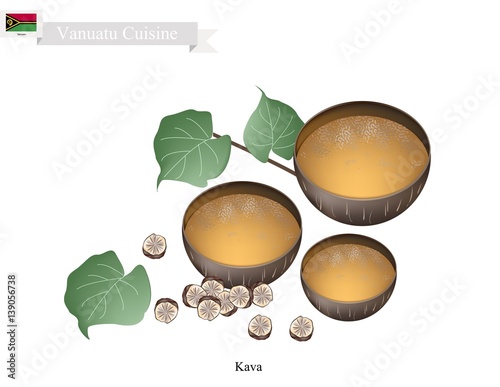 Kava Drink or Traditional Vanuatu Herbal Beverage