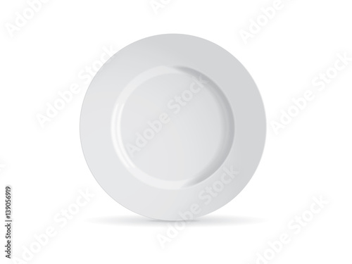 white plate mockup