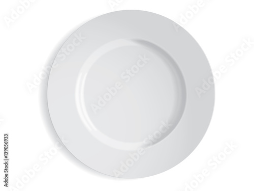 white plate mockup