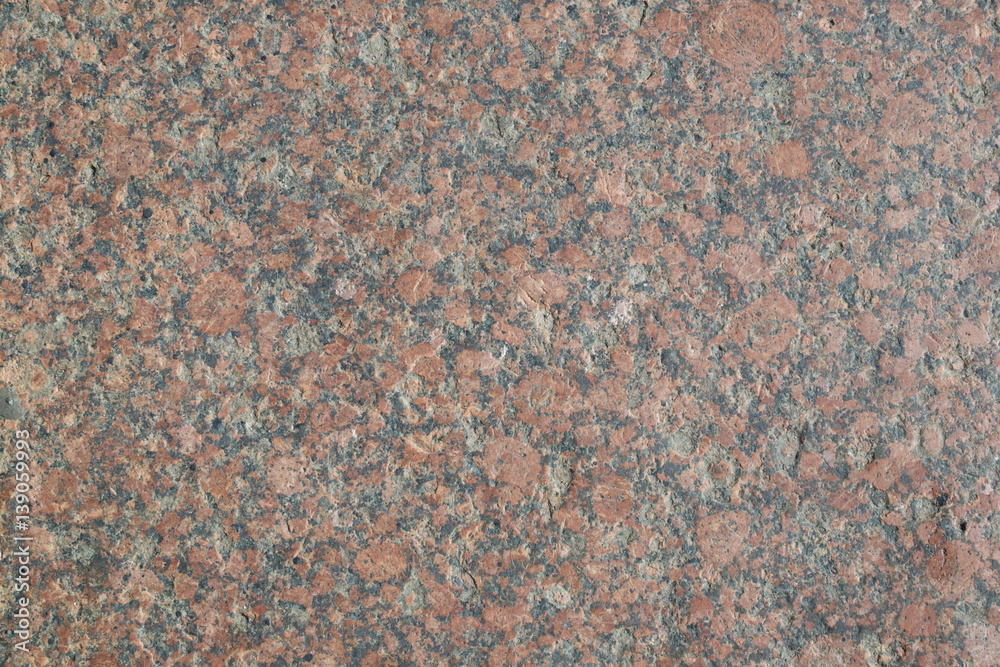 Texture of red granite Texture of red granite