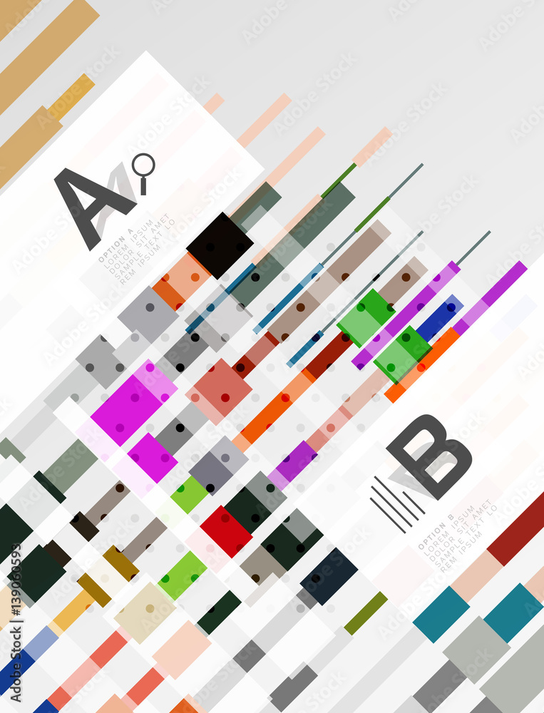 Geometrical abstract background with infographics Geometrical abstract background with infographics