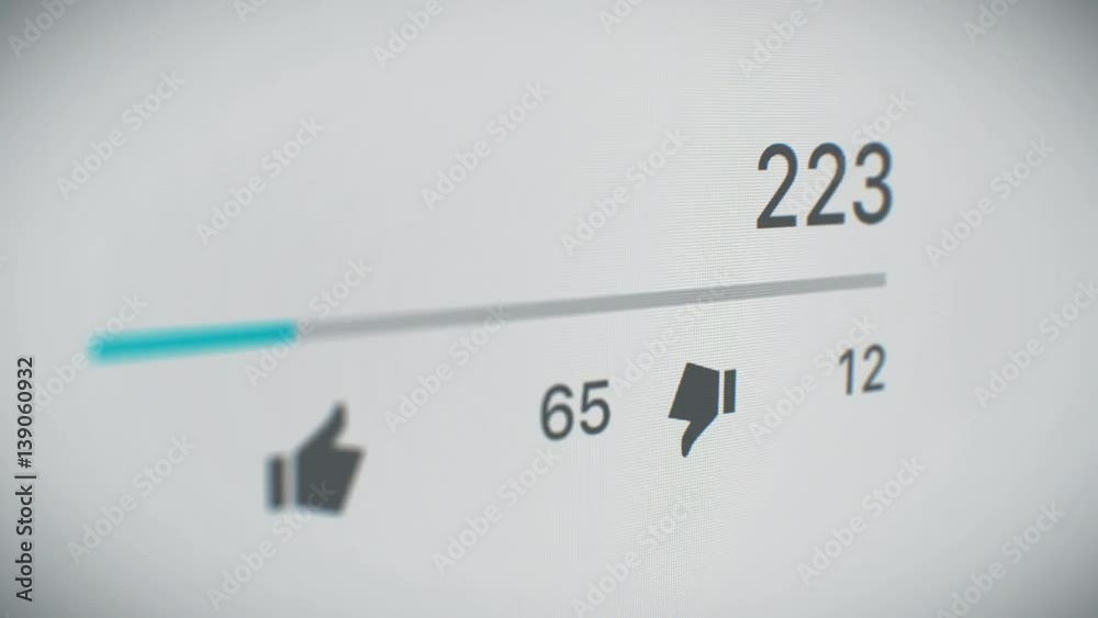 Beautiful 3d Animation of the Close-up Video Counter Quickly Increasing to 1 Million Views. Perspective view with DOF Blur. Business and Technology Concept. 4k Ultra HD 3840x2160. Beautiful 3d Animation of the Close-up Video Counter Quickly Increasing to 1 Million Views. Perspective view with DOF Blur. Business and Technology Concept. 4k Ultra HD 3840x2160.