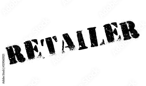Retailer rubber stamp. Grunge design with dust scratches. Effects can be easily removed for a clean, crisp look. Color is easily changed.