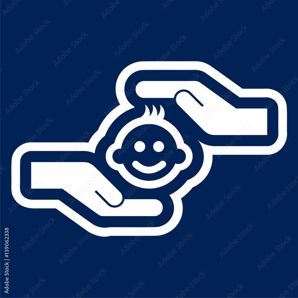 Logo of child care icon - Illustration Logo of child care icon - Illustration
