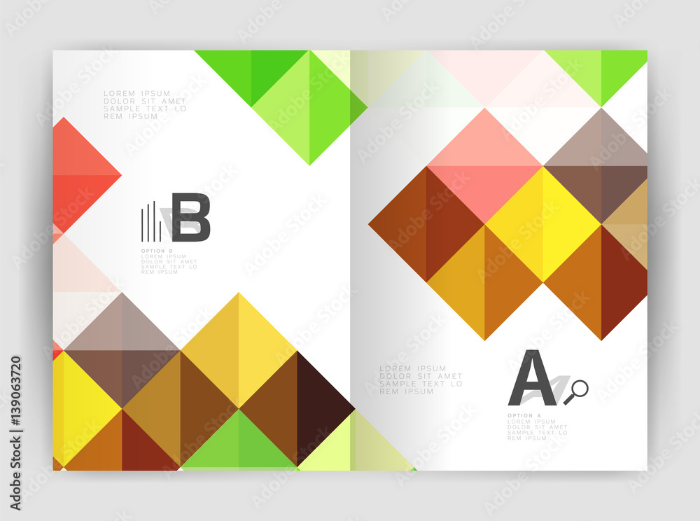 Vector square minimalistic abstract background, print template business brochure a4 Vector square minimalistic abstract background, print template business brochure a4