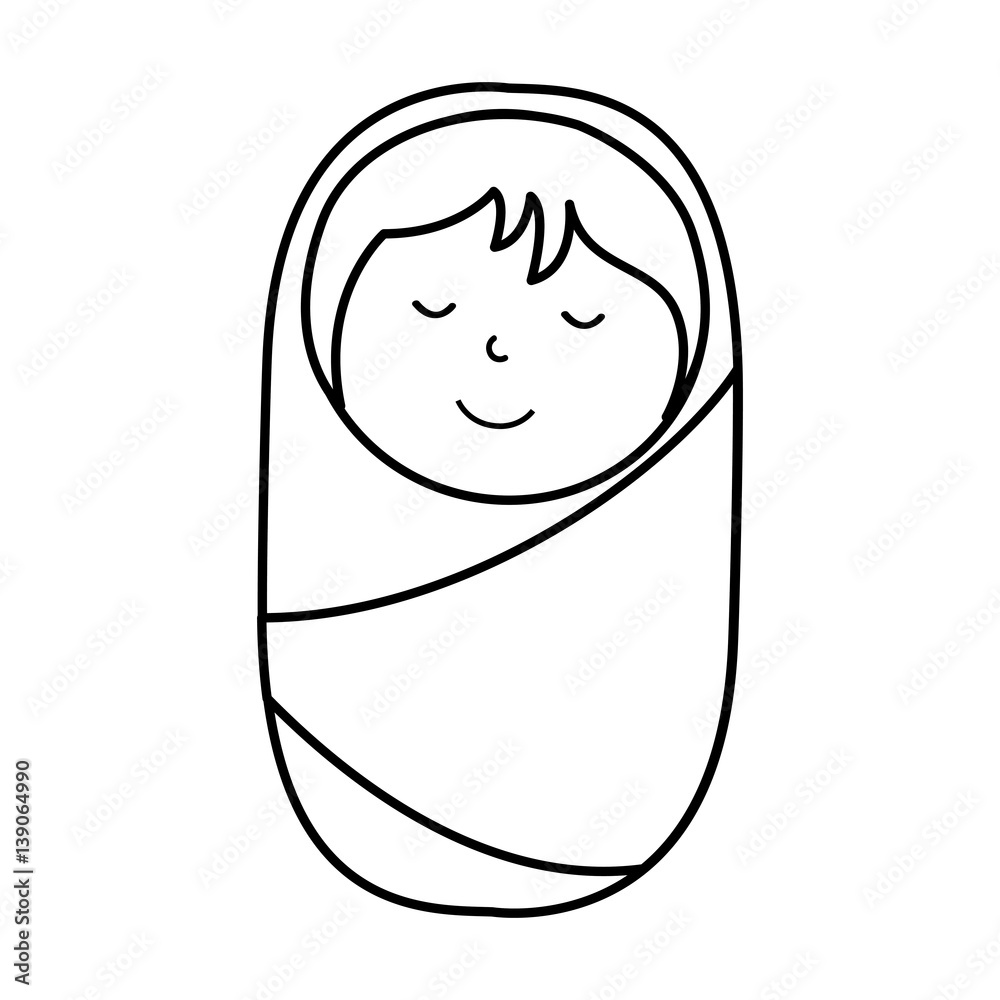 jesus baby manger character vector illustration design jesus baby manger character vector illustration design