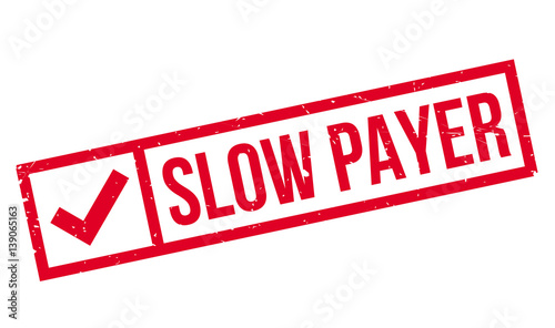 Slow Payer rubber stamp. Grunge design with dust scratches. Effects can be easily removed for a clean, crisp look. Color is easily changed.