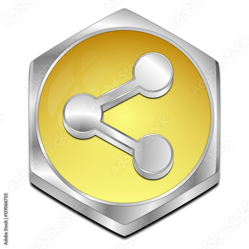 Share Button - 3D illustration
