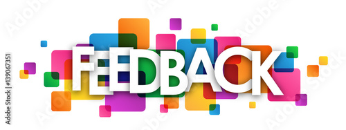 Multicoloured Letters Icon FEEDBACK