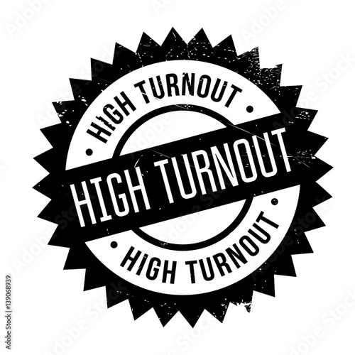 High Turnout rubber stamp. Grunge design with dust scratches. Effects can be easily removed for a clean, crisp look. Color is easily changed.