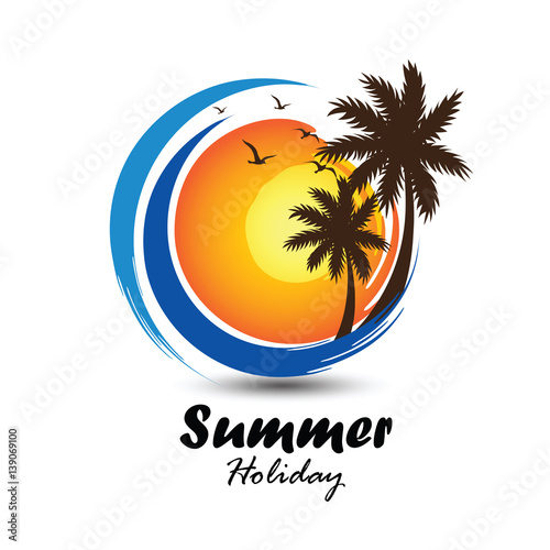 Summer logo vector