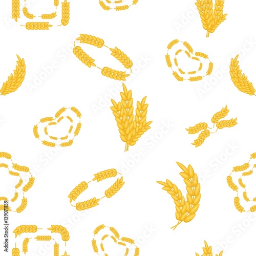 Wheat pattern, cartoon style