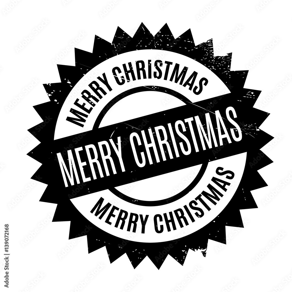 Merry Christmas rubber stamp. Grunge design with dust scratches. Effects can be easily removed for a clean, crisp look. Color is easily changed. Merry Christmas rubber stamp. Grunge design with dust scratches. Effects can be easily removed for a clean, crisp look. Color is easily changed.