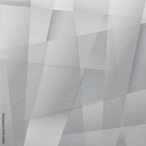 White gray geometric abstract background vector 
