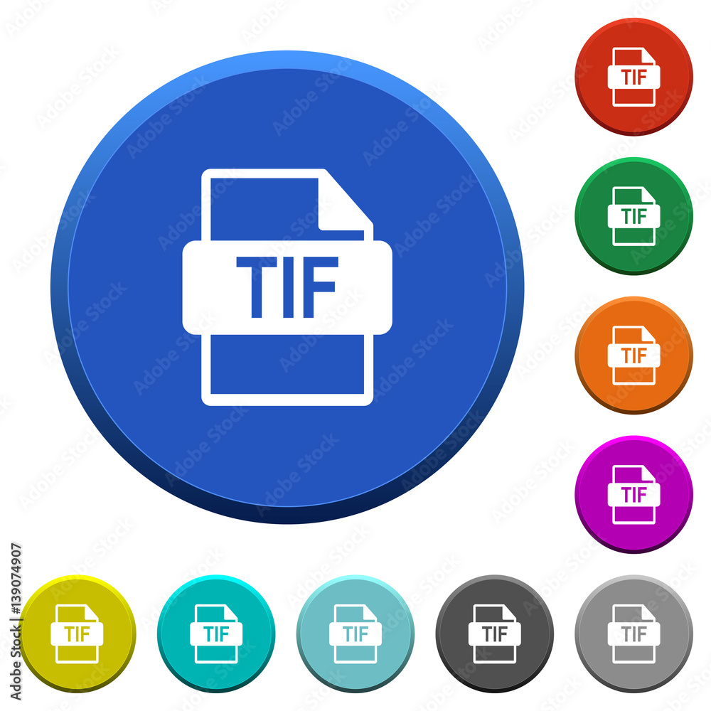 TIF file format beveled buttons
