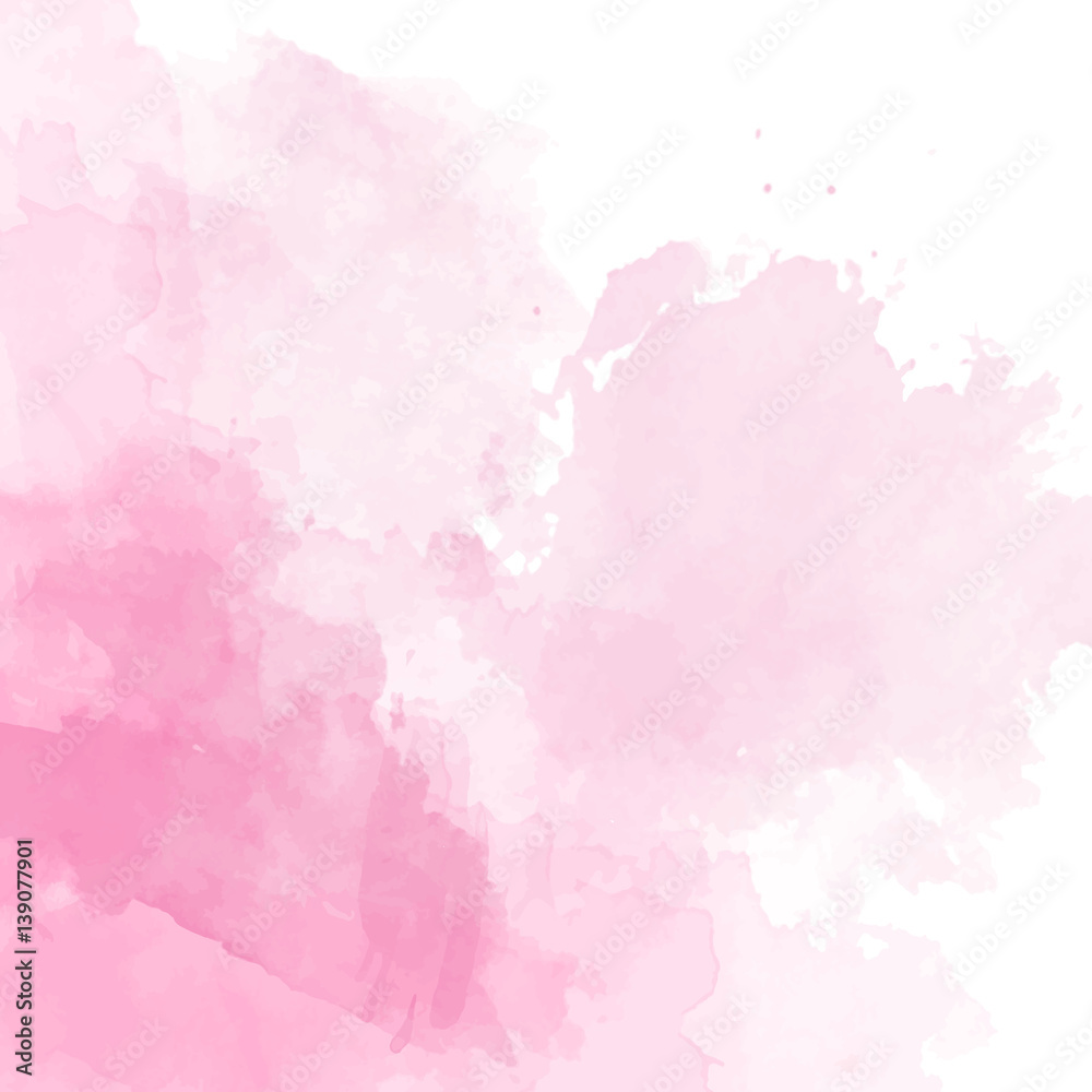 Pink watercolor background vector Stock Vector | Adobe Stock
