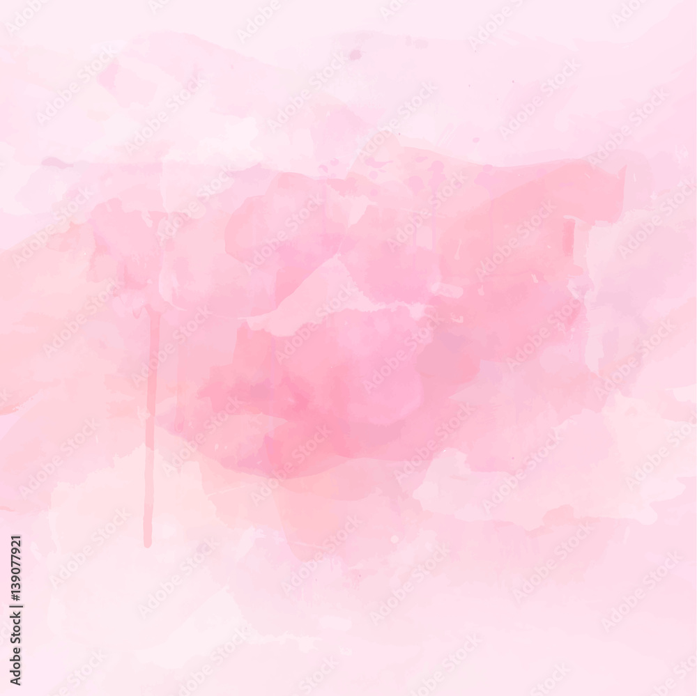 Fototapeta premium Pink watercolor background vector 