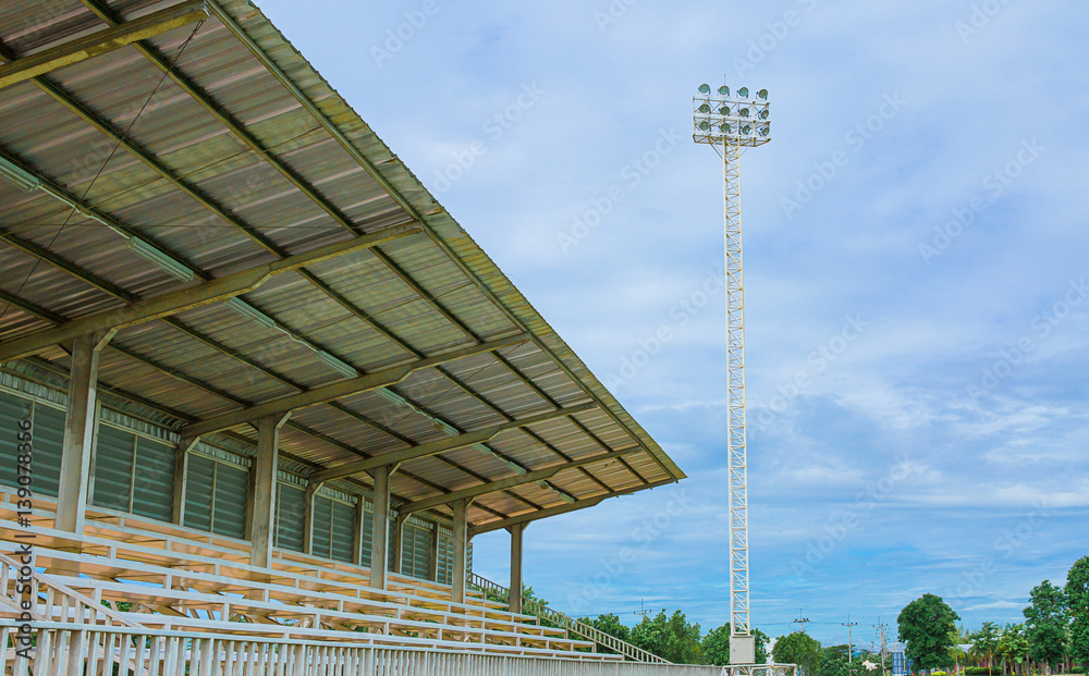 Stadium, Spotlight, Lighting Equipment, Cable, Electric Lamp Stadium, Spotlight, Lighting Equipment, Cable, Electric Lamp