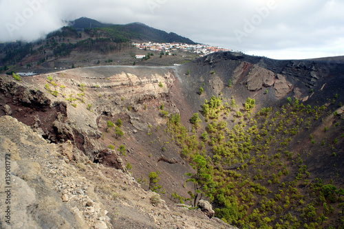 La Palma island.Volcano San Antonio. photo