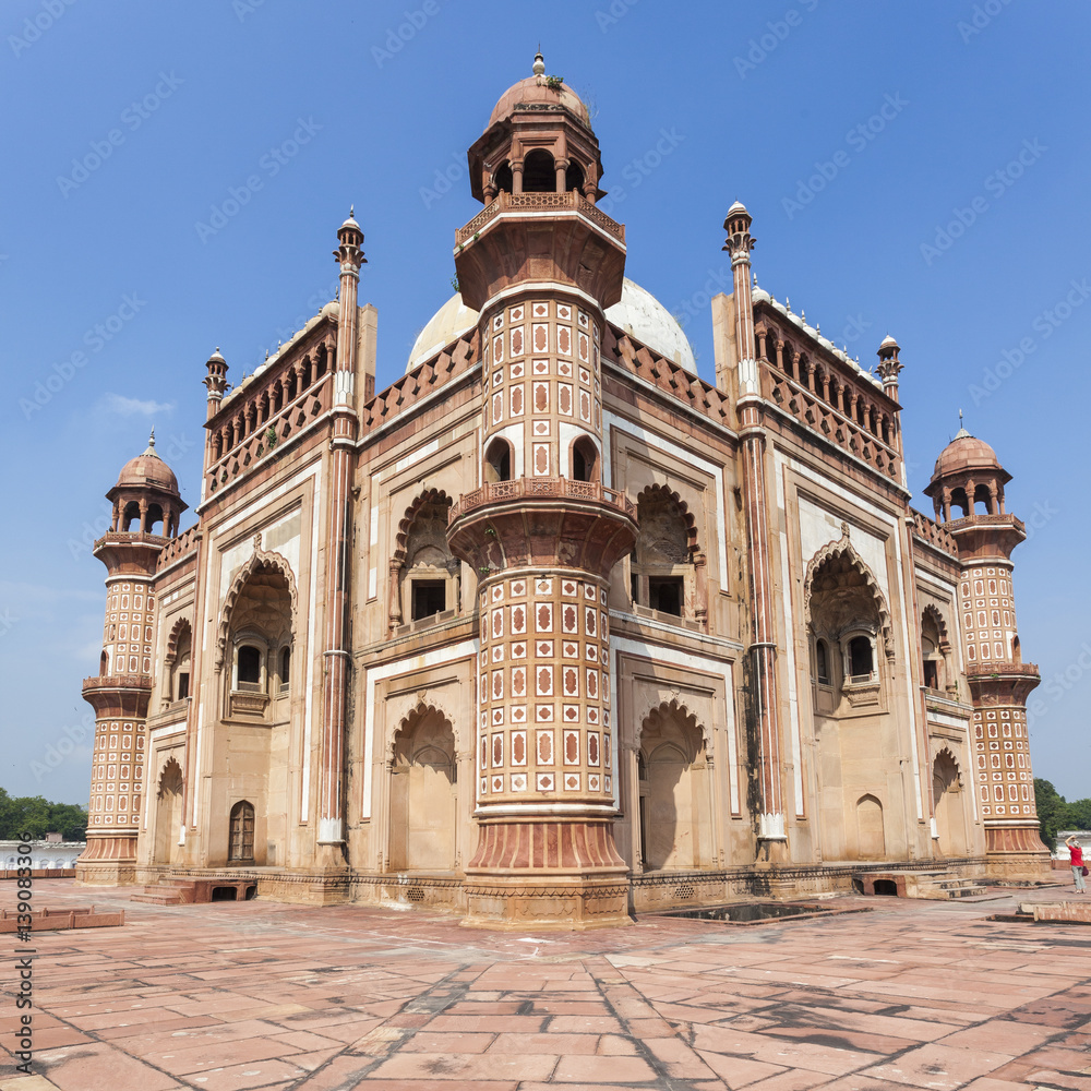 Tomb of Safdarjung in New Delhi, India. It was built in 1754 in the late Mughal Empire style.
