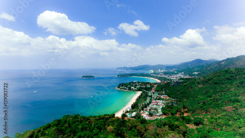 Landscape of Phuket View Point, one of landmark in Phuket