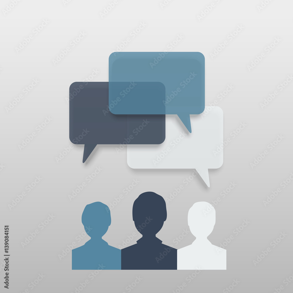 speech bubble business team, vector illustration speech bubble business team, vector illustration