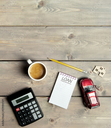Loan home finances concept