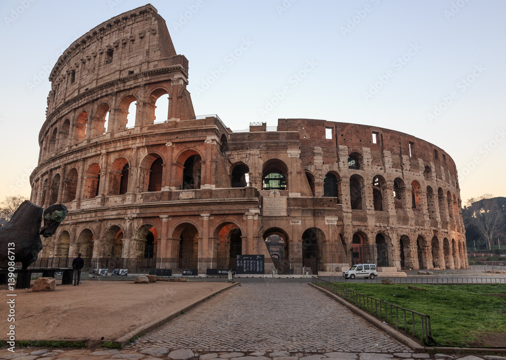 Rome, Coliseum, morning