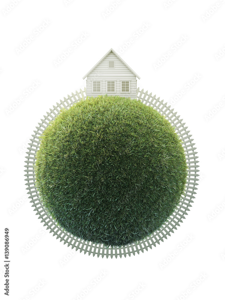 The house on a green planet