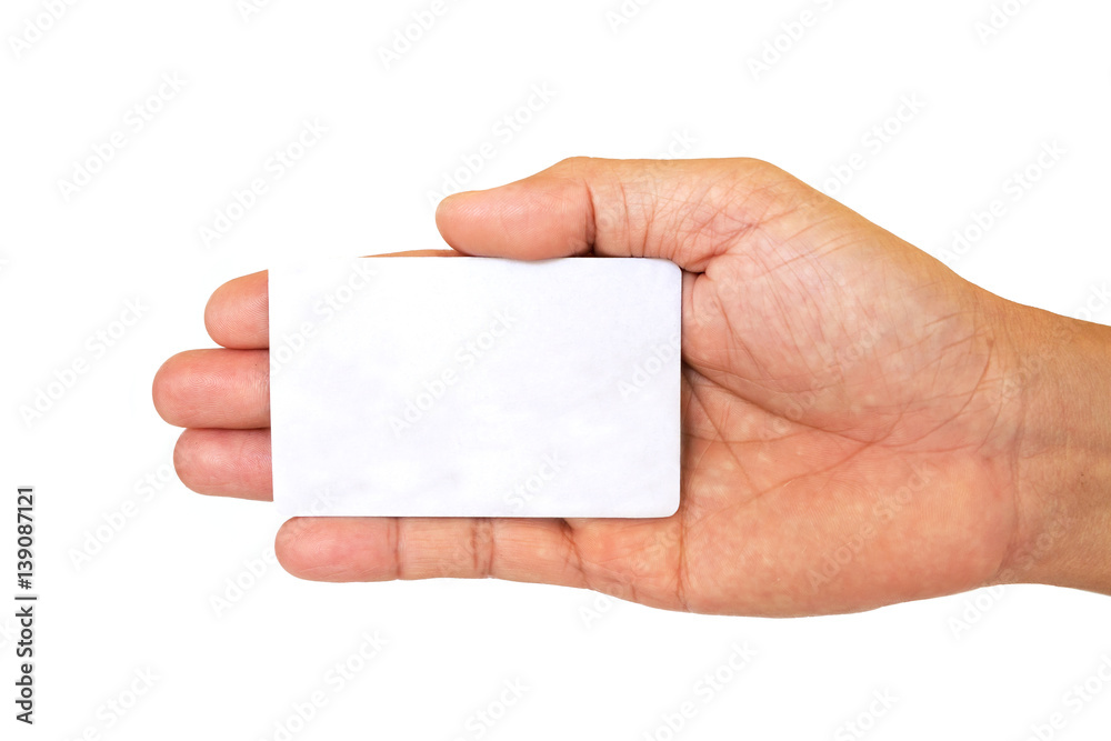 Obraz premium Hand holding paper